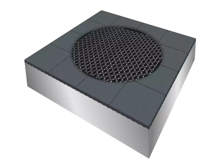 Trampolín Circular Con Caja Para Empotrar