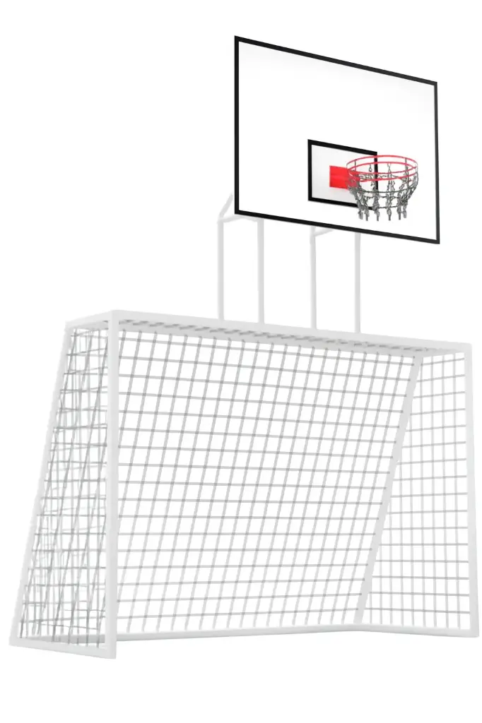 Arco de fútbol y Aro de básquetbol Combinados