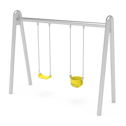 Columpio Doble De Acero Inoxidable