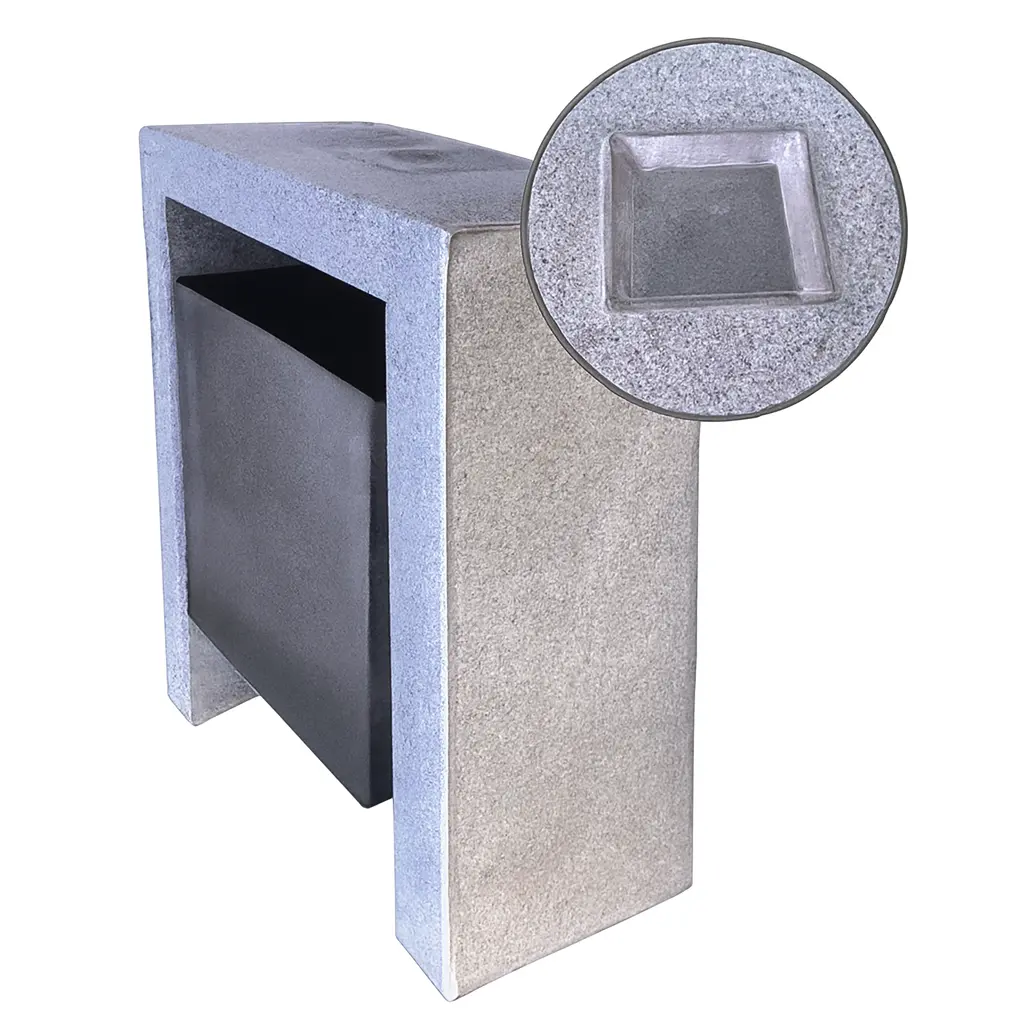 Basurero Atenas con cenicero