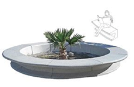 Jardinera Asiento (10 módulos)