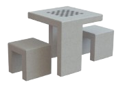 Mesa de Ajedrez con 2 asientos U
