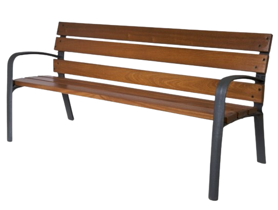 Escaño metal madera 