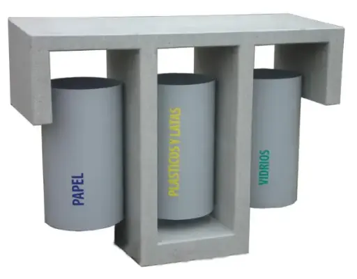 [HORbas03] Basurero Hormigon Reciclaje